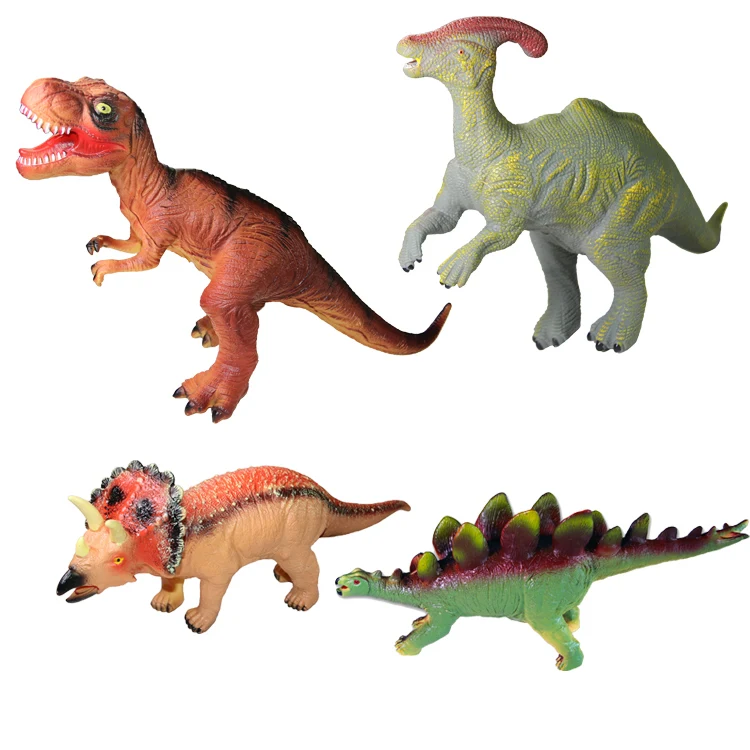 Wholesale Jurassic dinosaur model soft rubber simulated dinosaur toy with IC