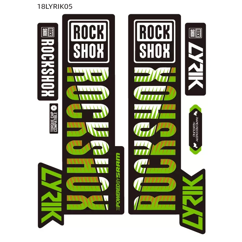 ROCKSHOX Front Fork Sticker Mountain Bike Front Shock Absorber Change Sticker Waterproof Stickers
