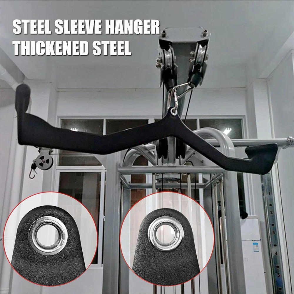 Pull Down Handle Fitness Accessories Grip Rowing T-bar V-bar Pulley Cable Machine Attachments for Back Bicep Tricep Training