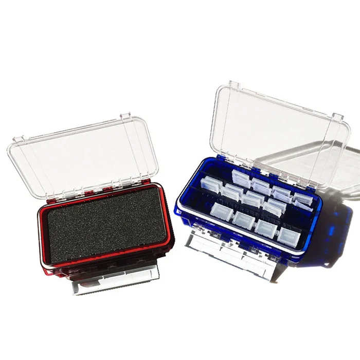 HAWKLURE 15Compartments Fishing Tackle Box Bait Lure Hooks Storage Case Fishing Tool Tackle Sorting Box for Pesca