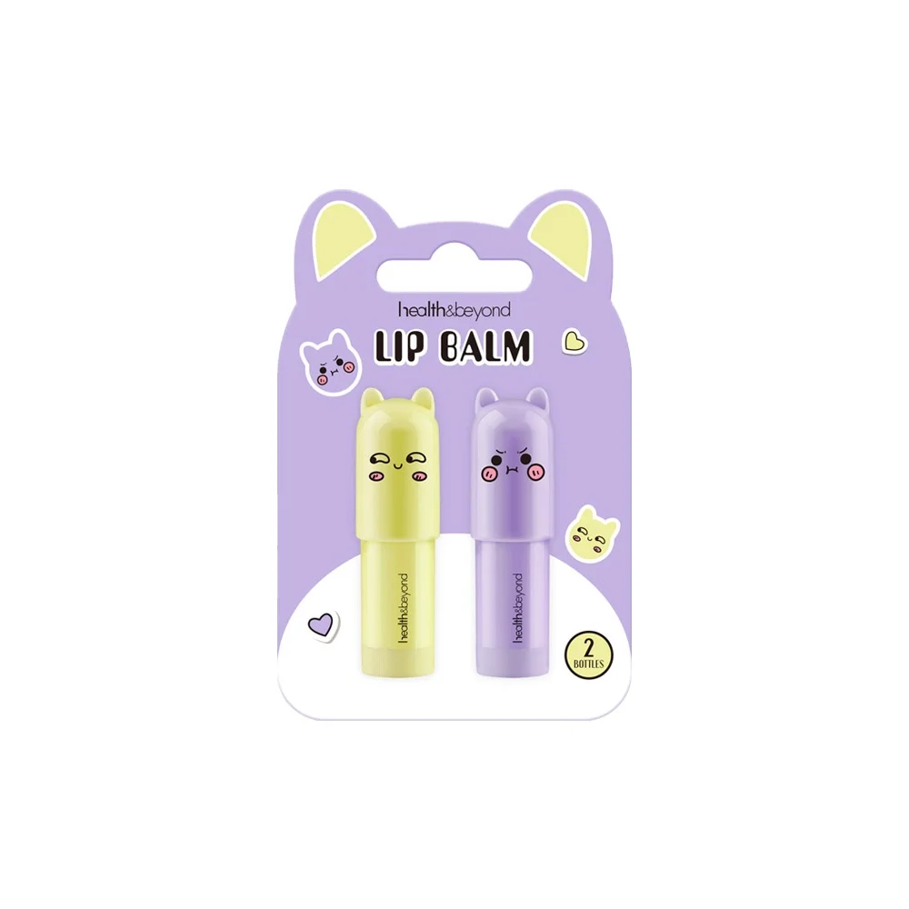 Moisturizing fruit flavors Lip scrub and balm set promotion Lip care balm