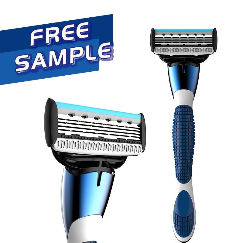 Imported Sharp Razor Handle Hot Sale Razor Customized Logo Printing Razor Wholeset