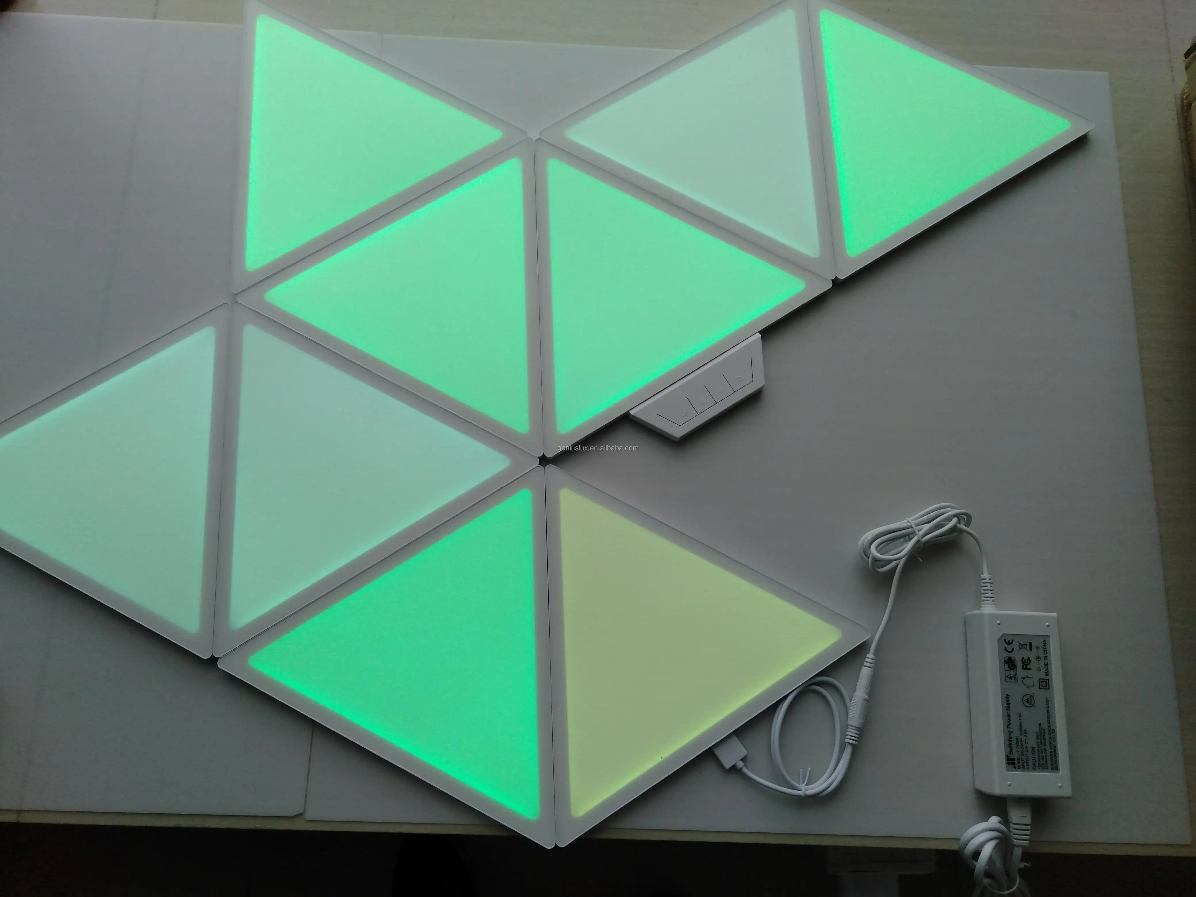 surface mount DIY Kit night Wall Lamp indoor wifi led magic home decor Triangle Led Panel light