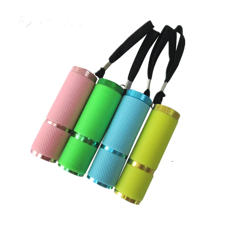 Colorful UV light ultraviolet flashlights with purple lighting