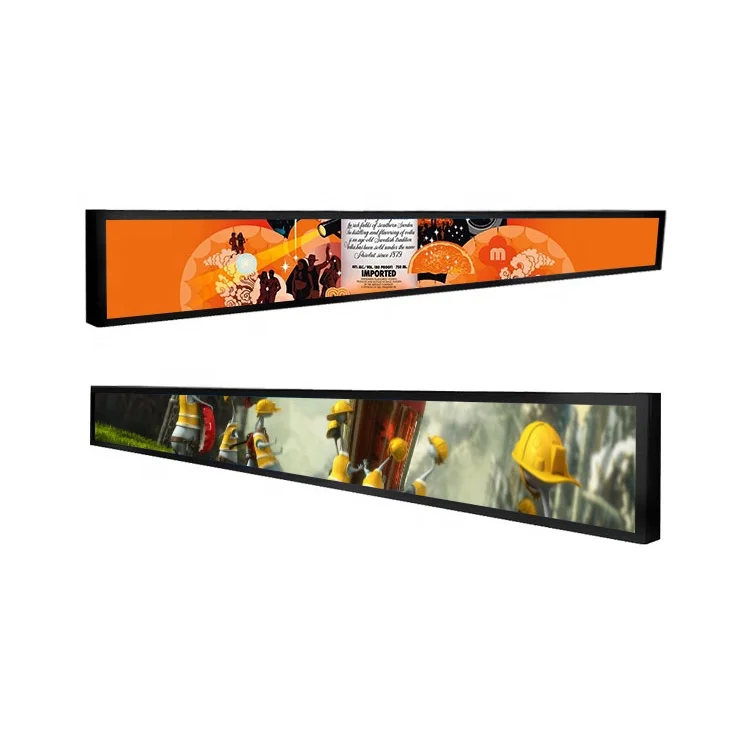 23.1 Stretch Bar LCD Display Shelf Strip LCD Android Digital Screen For Supermarket Shelf