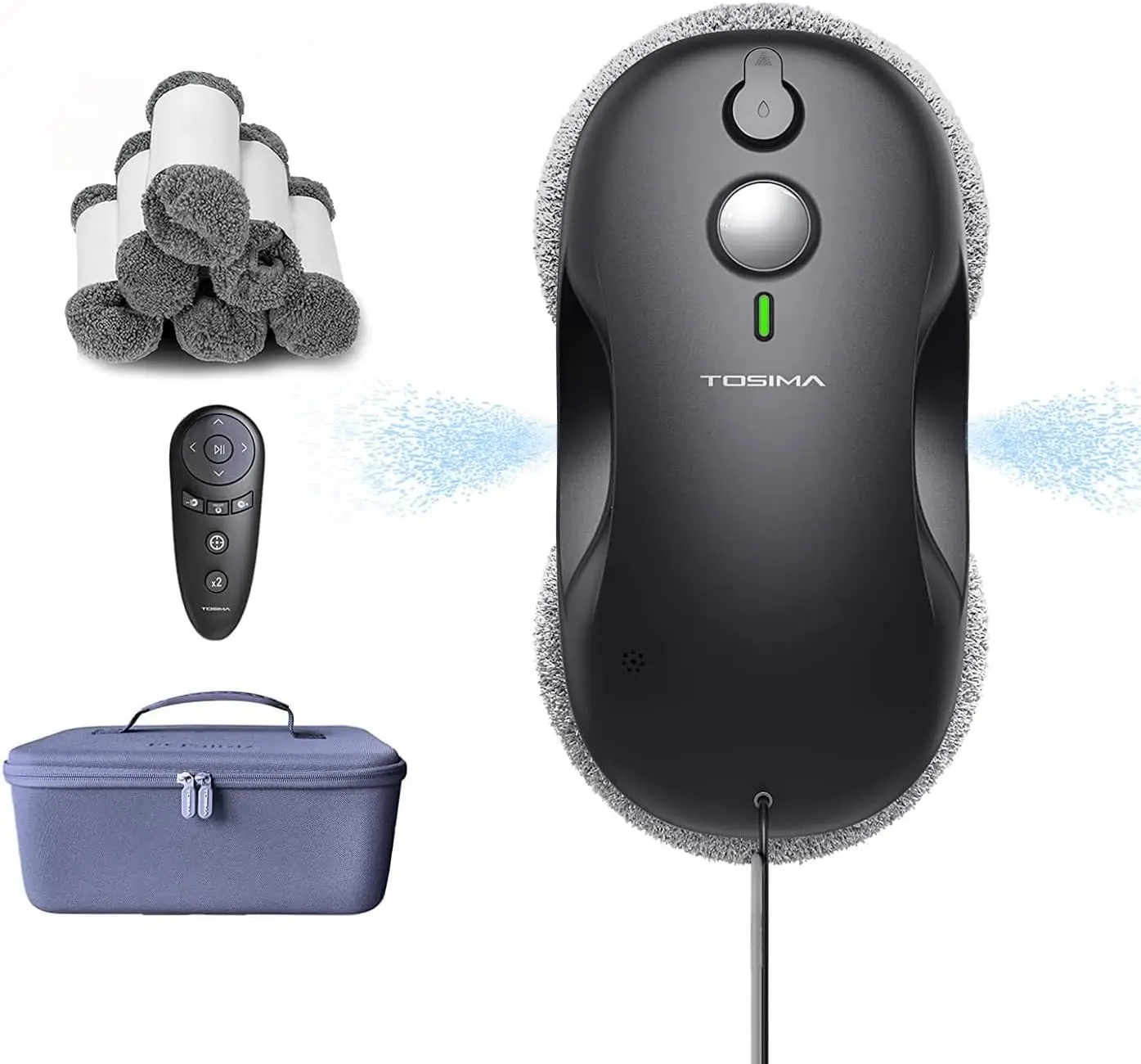 Window Cleaning Robot - Dual Direction Auto-Spray Smart Window Cleaner with Triple Safety System, Smart Navigation