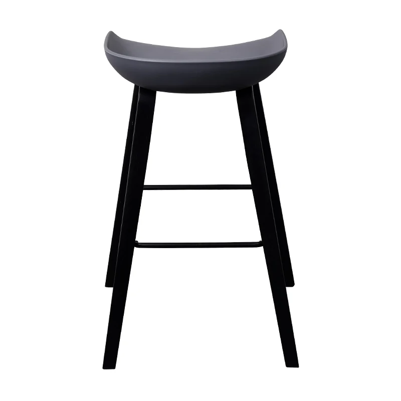 
Simple And Stylish Style Bar Stools with Wooden Leg Footrest Cover 