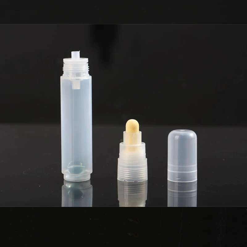 10mm flat tip yellow fiber tip transparent Good permeability empty marker pen