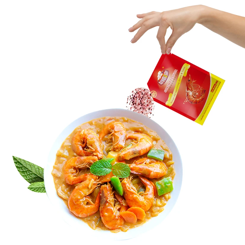 Private Label 10g/50g/100g/25kg Shrimp/Crayfish Flavour Seafood Seasoning Powder For Sale