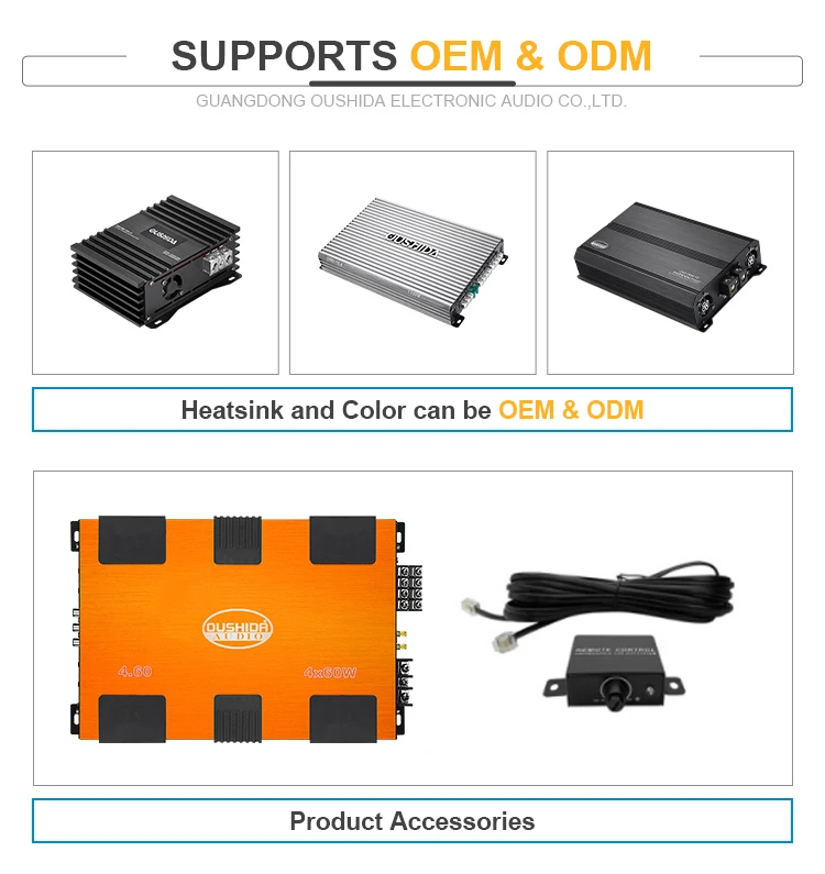 Best Seller Car Audio Amplifier 4 Channel Bluetooth Multi-Function Remote Car Amplifier Class Ab Audio Amplifier