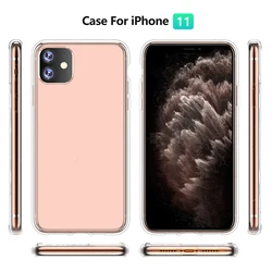 2 in 1 TPU+PC Transparent Case for iPhone 11pro max