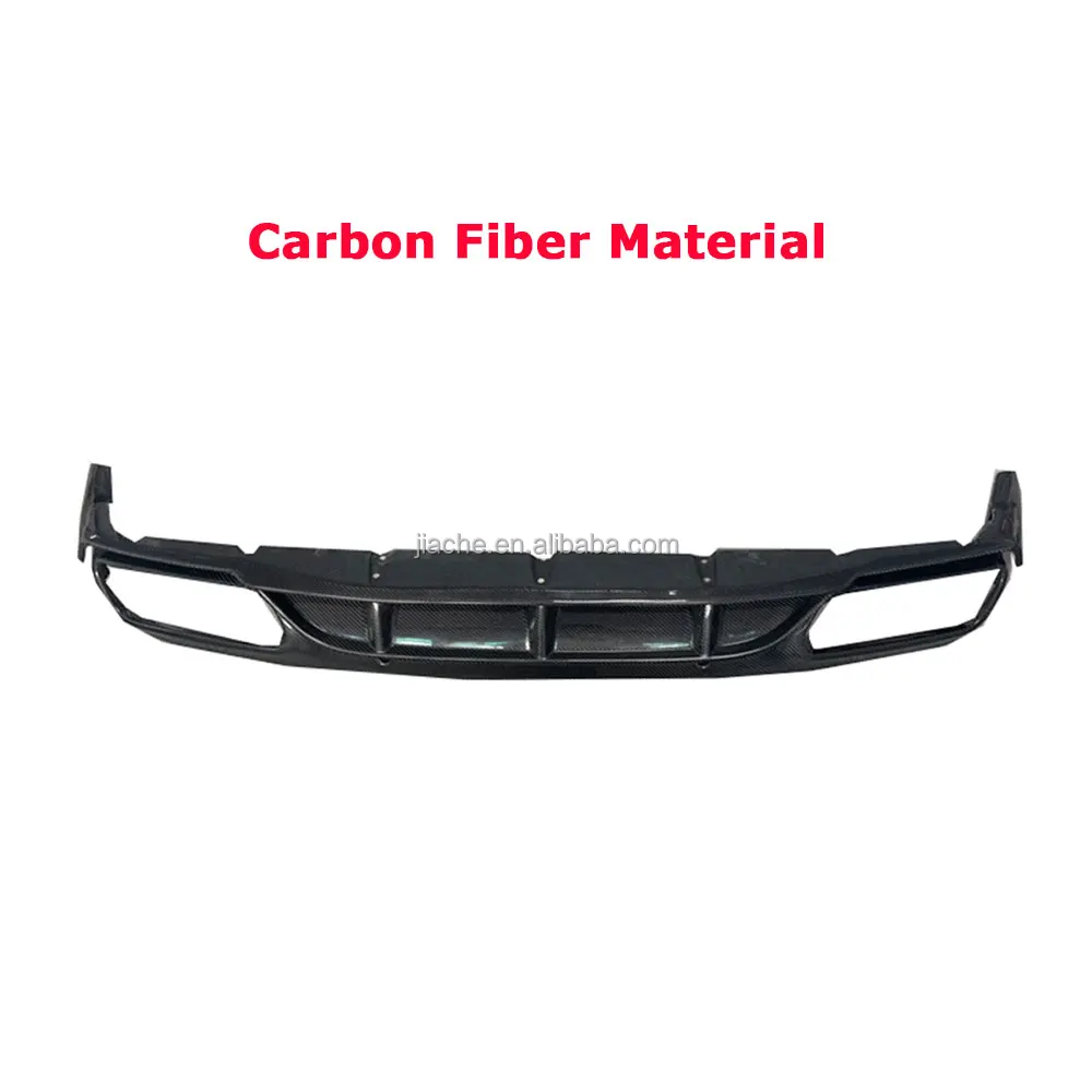 Carbon Fiber Car Rear Bumper Diffuser Lip for Benz C Class W205 C205 C63 AMG Coupe 2015-2020 Convertible Spoiler Splitters