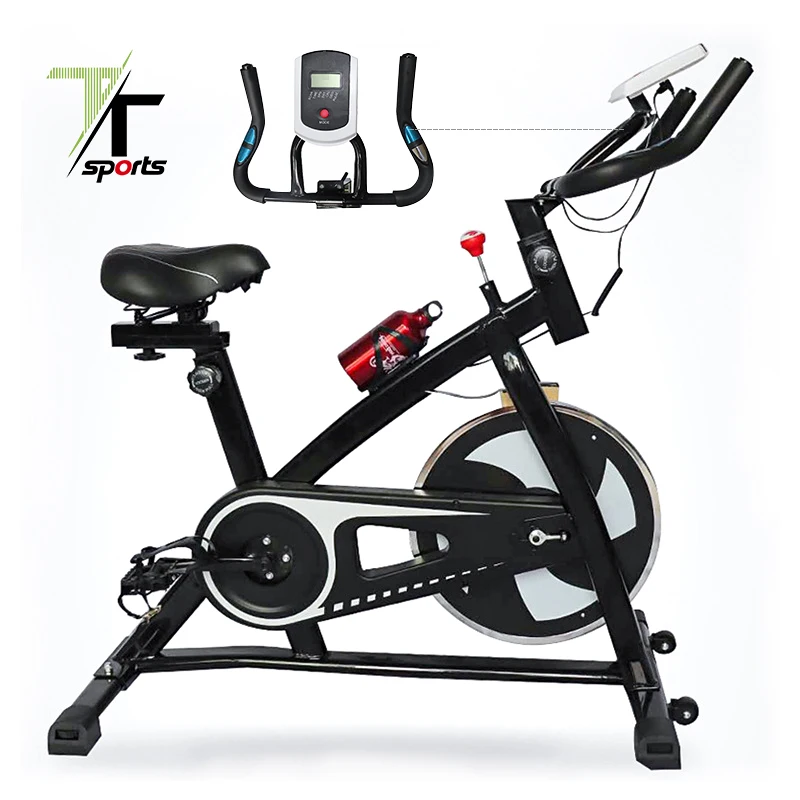 TTSPORTS Exercise Bike Indoor Cycling Bicycle Stationary Bikes Cardio Workout Machine Upright Bike Belt Drive Home Gym