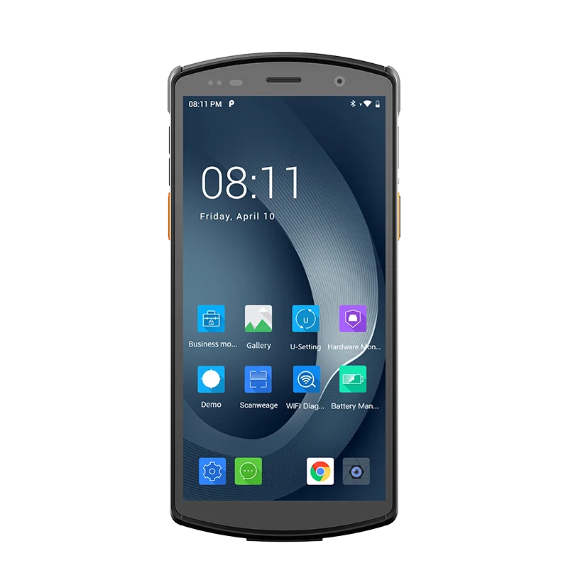 5.7 Inch pda 1D 2D barcode scanner 4G NFC GPS Data Collector Terminal handheld mobile computer rugged logistics RFID reader