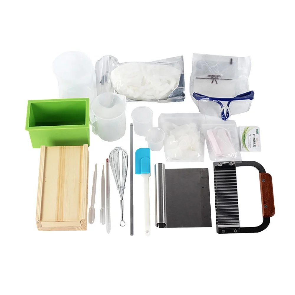 Полный набор принадлежностей для изготовления мыла, маленькие силиконовые формы, строгальный станок для резки дерева, основание для мыла ручной работы, инструмент для эксперимента с мылом