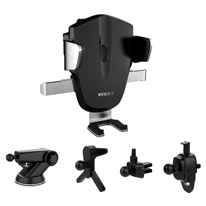 MEIDI Nice Quality Angle Adjustment Tempered 3 in 1 Air Vent Dashboard Car Phone Holder