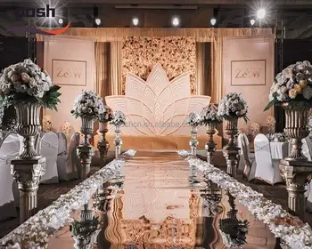 Wedding Walk Way Silver Mirror Carpet white carpet for wedding reception stage decorations