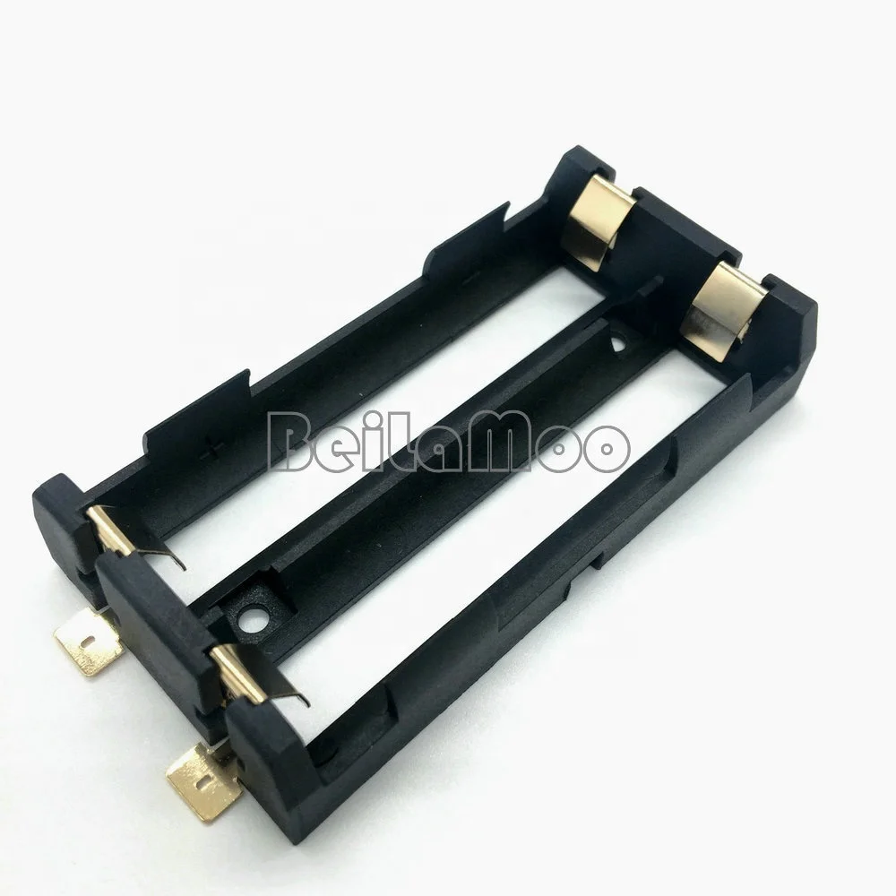 Two 18650 li-ion battery holder with Surface Mounting(SMT) cell holder battery case
