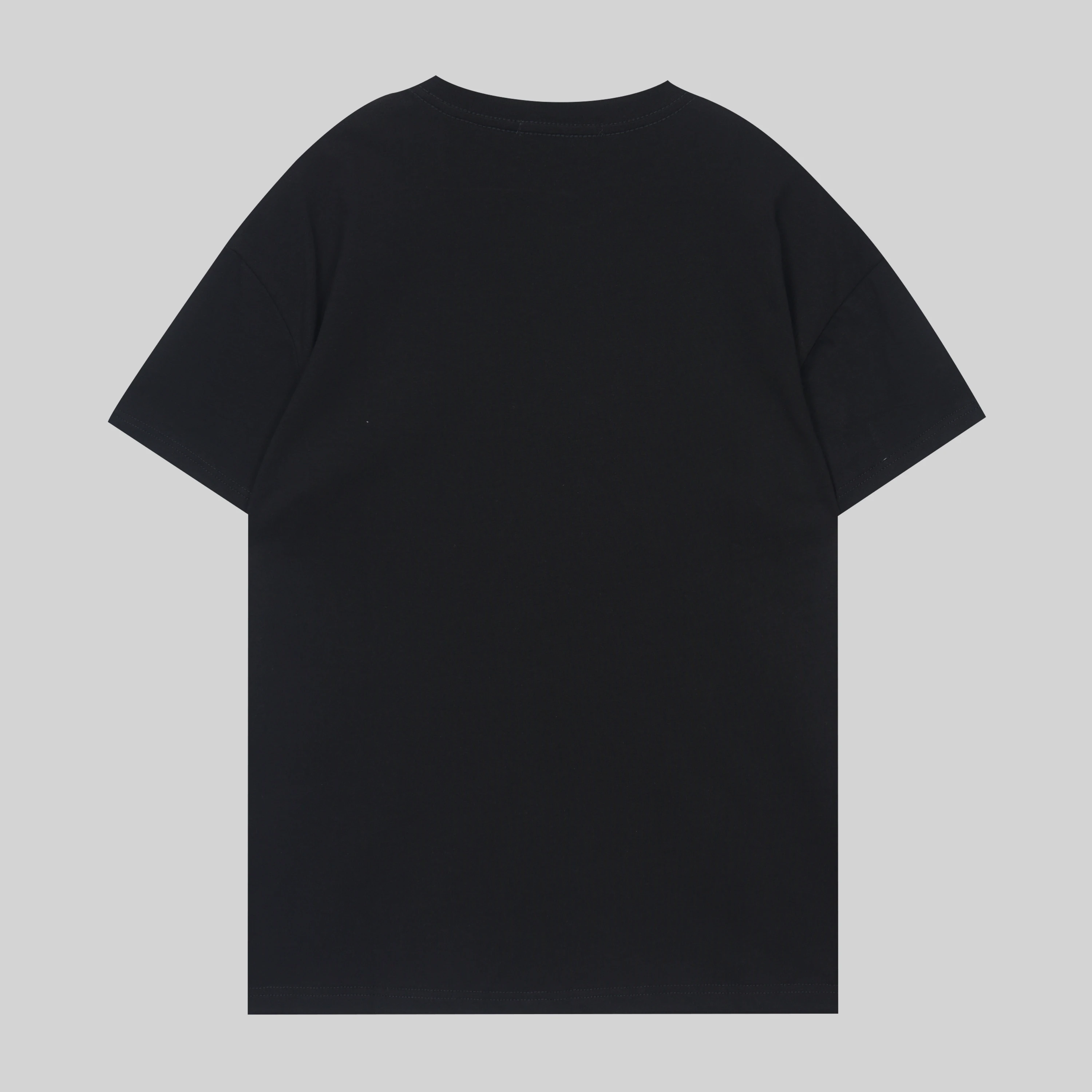 High Quality Plain Designer T-Shirt Boy 100% Cotton Black Oversized Heavyweight Luxury Branded Men clothes