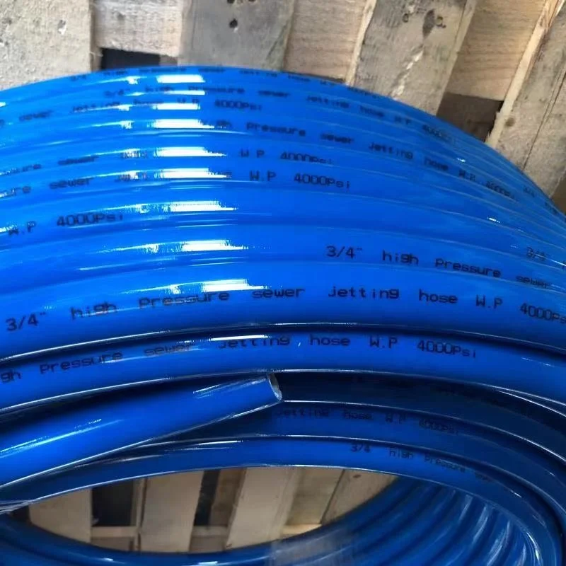 Abrasion resistant polyurethane cover high pressure flexible hose sewer hose sewer jetting cleaning hose