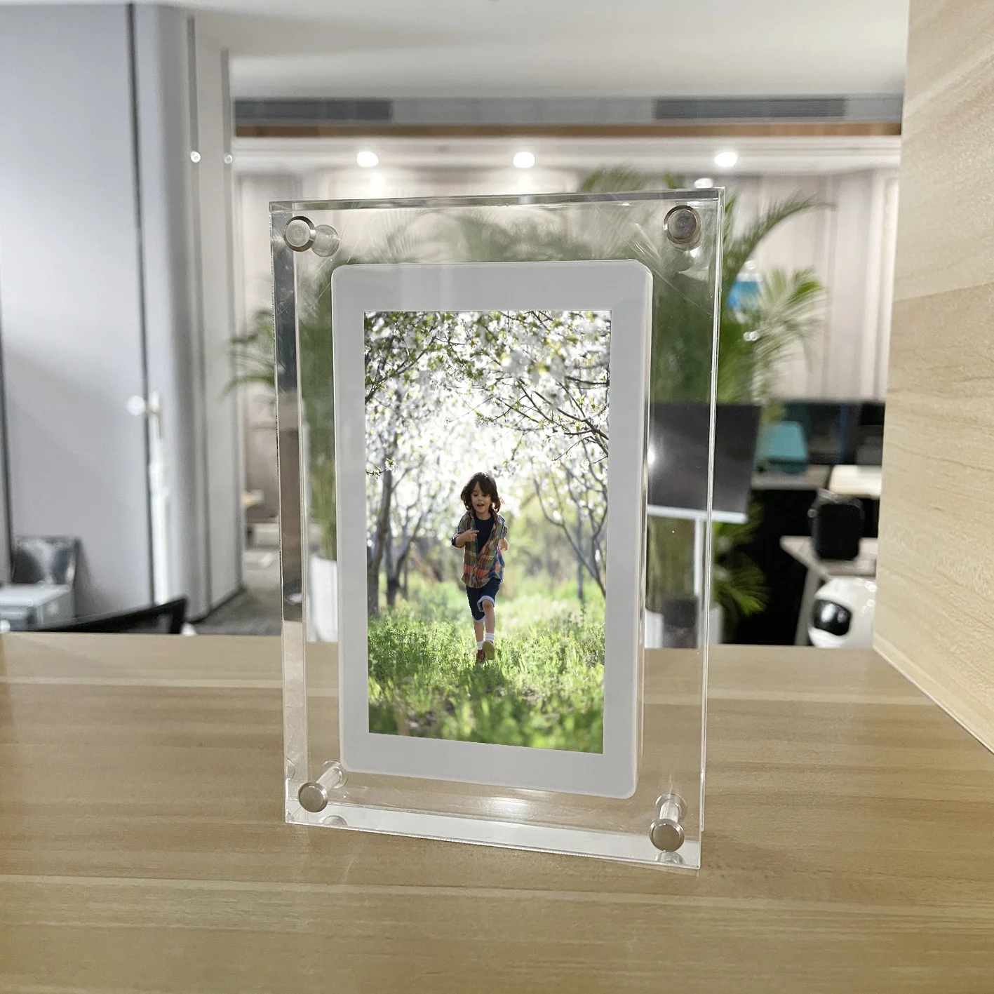 Прозрачная акриловая цифровая фоторамка с проигрывателем 4 5 7 10,1 дюймов