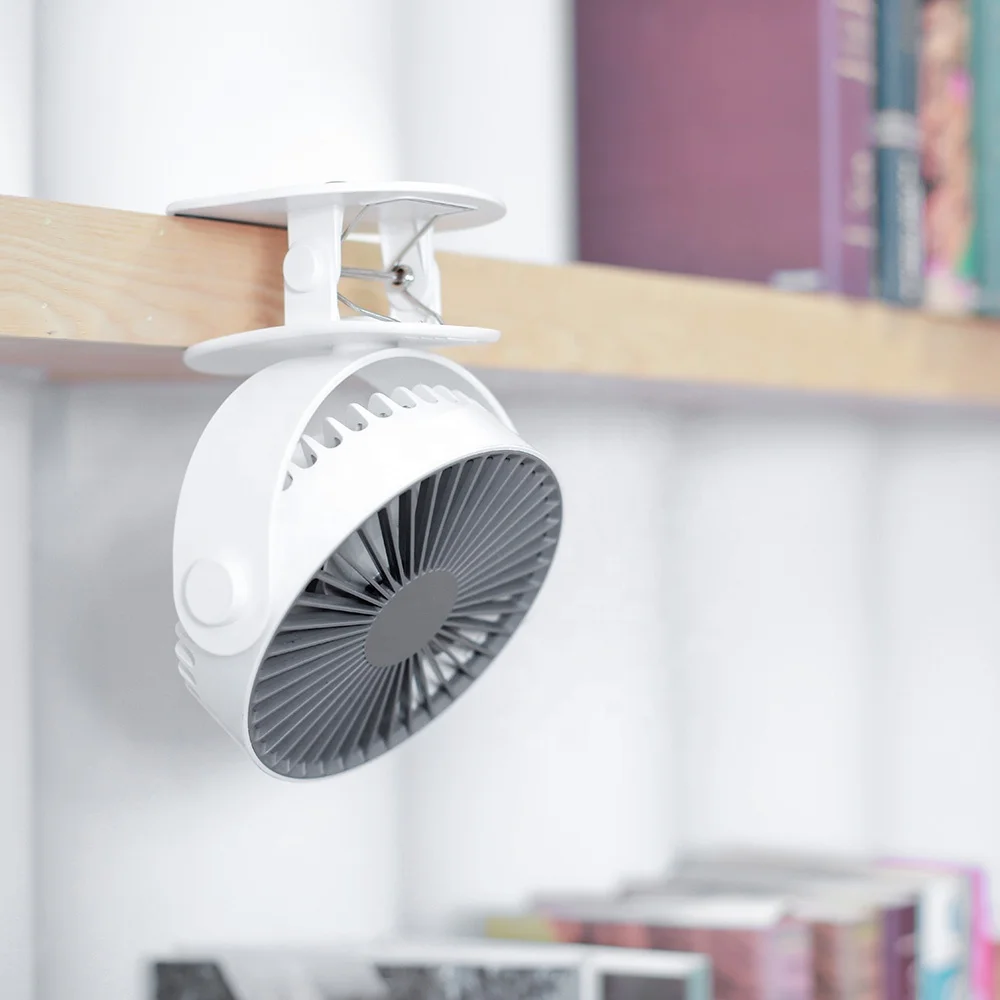 
Home Appliances Portable 360 Degree Oscillating Desktop Fan Rotatable Small Fan Rechargeable Mini Usb Clip Fan 