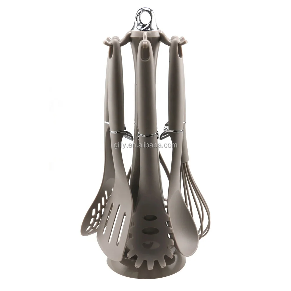 Eco-friendly safe multifuncional nylon PA66 kitchen cooking utensil set