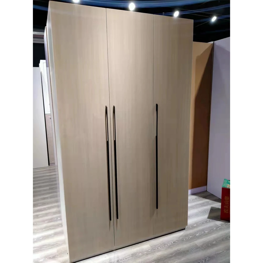 European style Wall Bedroom Wardrobe Design Multi-use Wooden Clothes Wardrobe Storage Cabinet