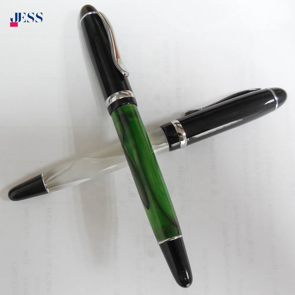 Latest Customized Office School Metal Acrylic Gold Nib Fountain Pen for Students Writing Gift Pen