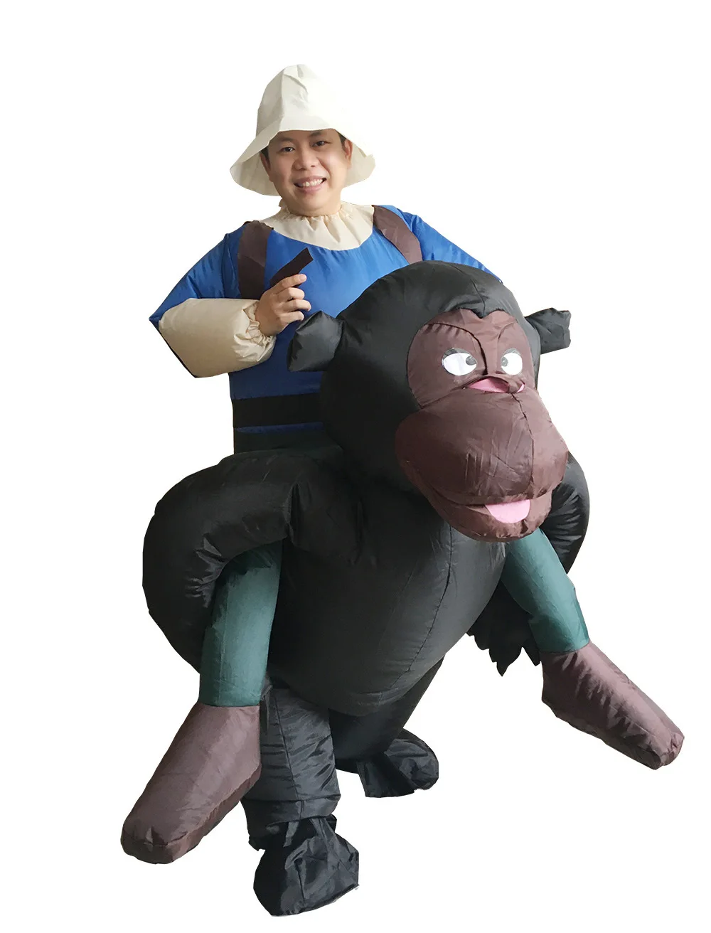 Unisex Adult Halloween Cosplay Costumes Fat Air Suits Inflatable Green Hulk gorilla Costumes