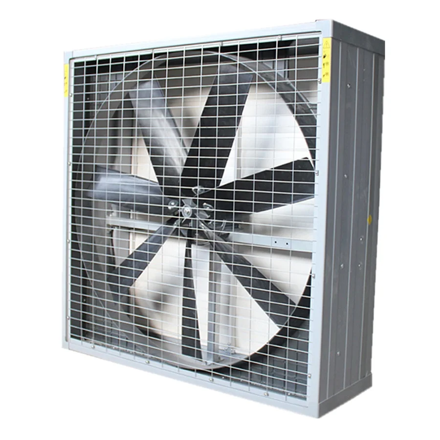 Большой металлический настенный вытяжной вентилятор с отрицательным давлением для разведения домашнего скота