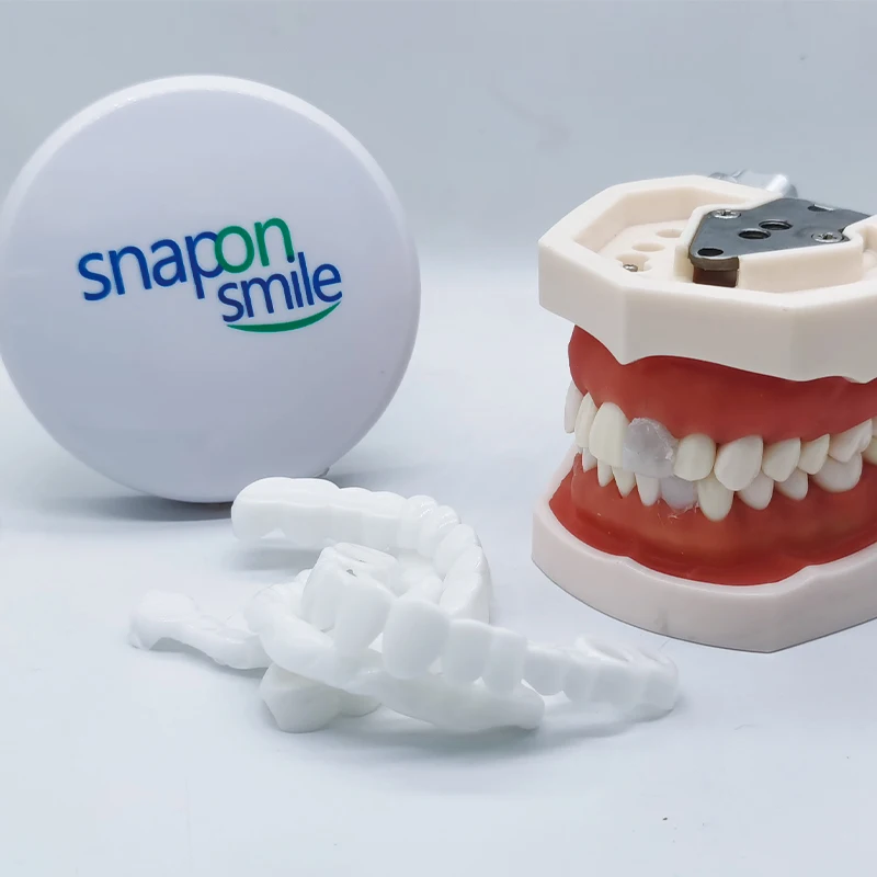 Customized Label Upper and Lower Full Cover False Teeth  Beautify Smile Veneers Comfort Fit Flex Denture Braces