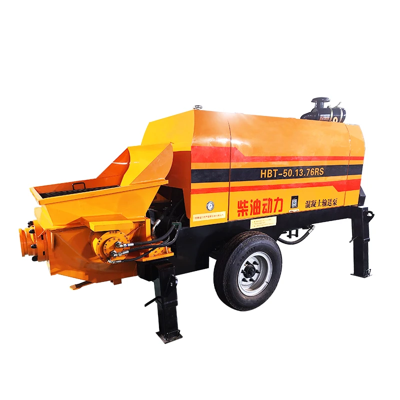 Diesel Engine Mini Small Truck Concrete Pump Machine Concrete Mixer with Pump
