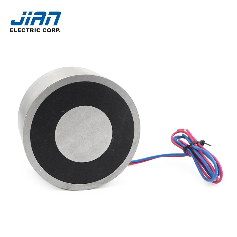 JSP-8245K Suction DC Solenoid Electromagnet Round Electric Holding Magnet Electric 195kgs