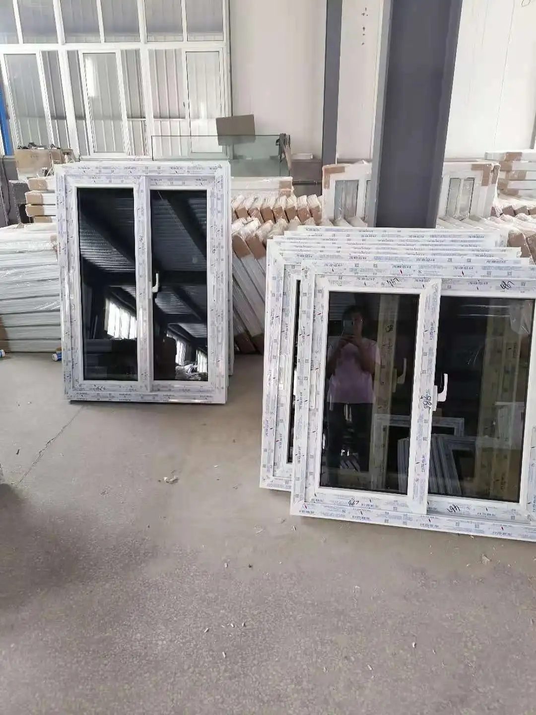 CONCH profile upvc /pvc small  sliding window design UPVC double glazed sliding windows with mosquito net