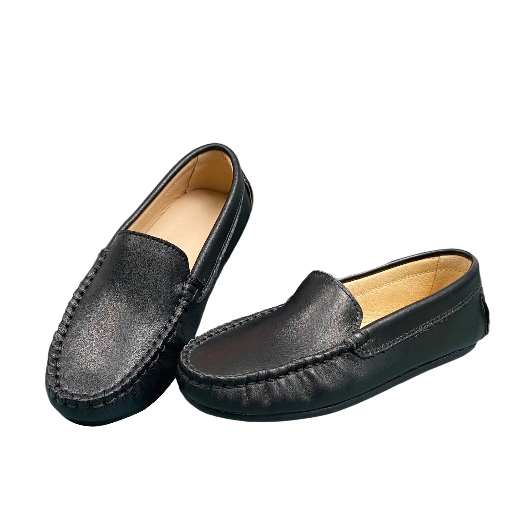 Baby Boy Leather Shoes Kids Casual Flats Children Flat Shoes 7 to 8 years White Summer Gril Moccasin Shoes