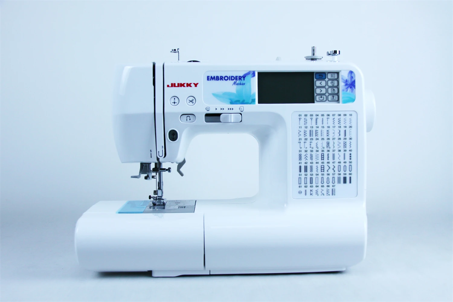 JK890 Computerized Embroidery Sewing Machine Support USB for Home Use 75 Patterns Easy to Operate for Beginners DIY Manual Class