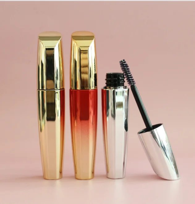 Factory Price Custom Logo Empty Mascara Tubes Bulk Colorful Gold Green Mascara Tube With Brush