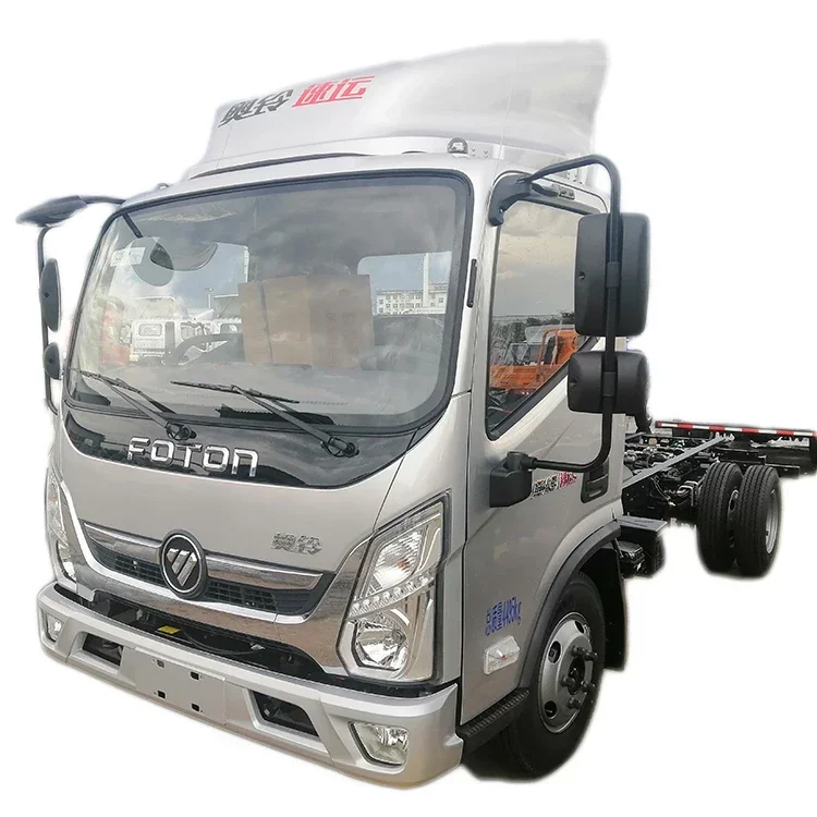 FOTON China Truck Dealers 4.5ton 4*2 Used Van Light Cargo Lorry Truck for Sale