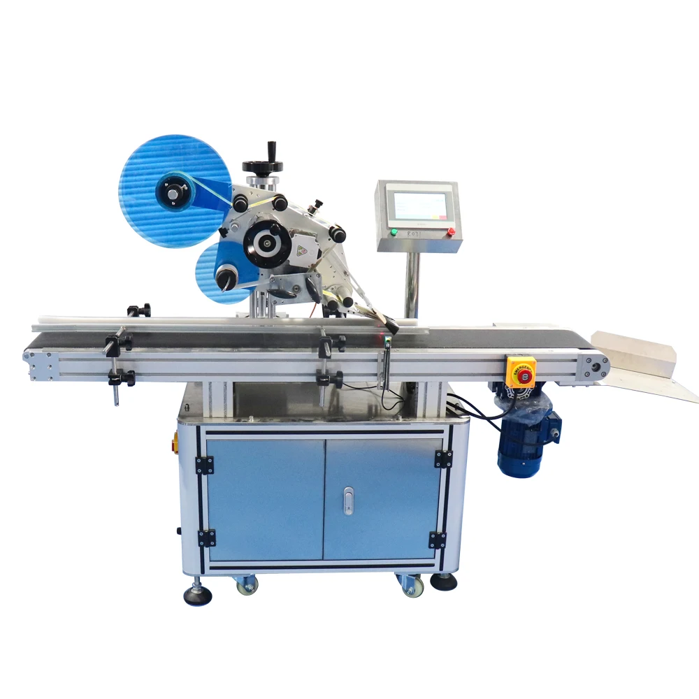 Spot Automatic Flat Labeling Machine Top Labeling Machine Chocolate Labeling Machine