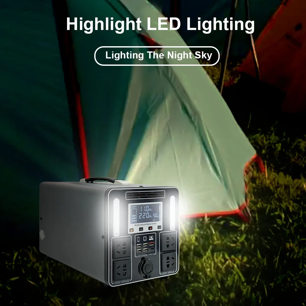 High quality 300W/1800W solar system energy supply equipment wireless charging car cigarette lighter back-up power supply