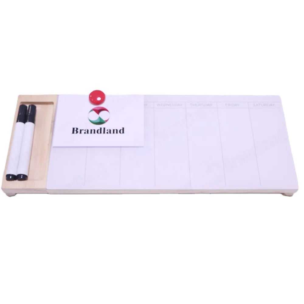 Multi Function Glass Desk Board Wood Base Writing Glass Board