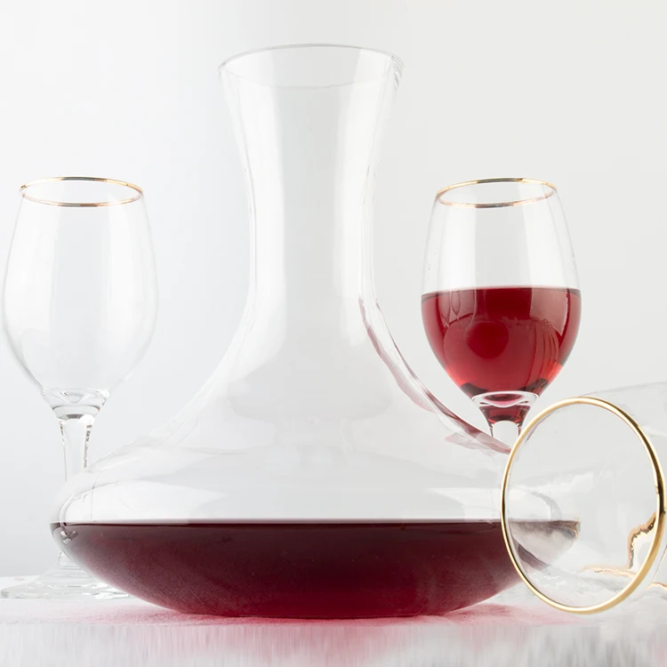 hotel home wholesale factory price 1.5L red wine decanter glass decanter bottles