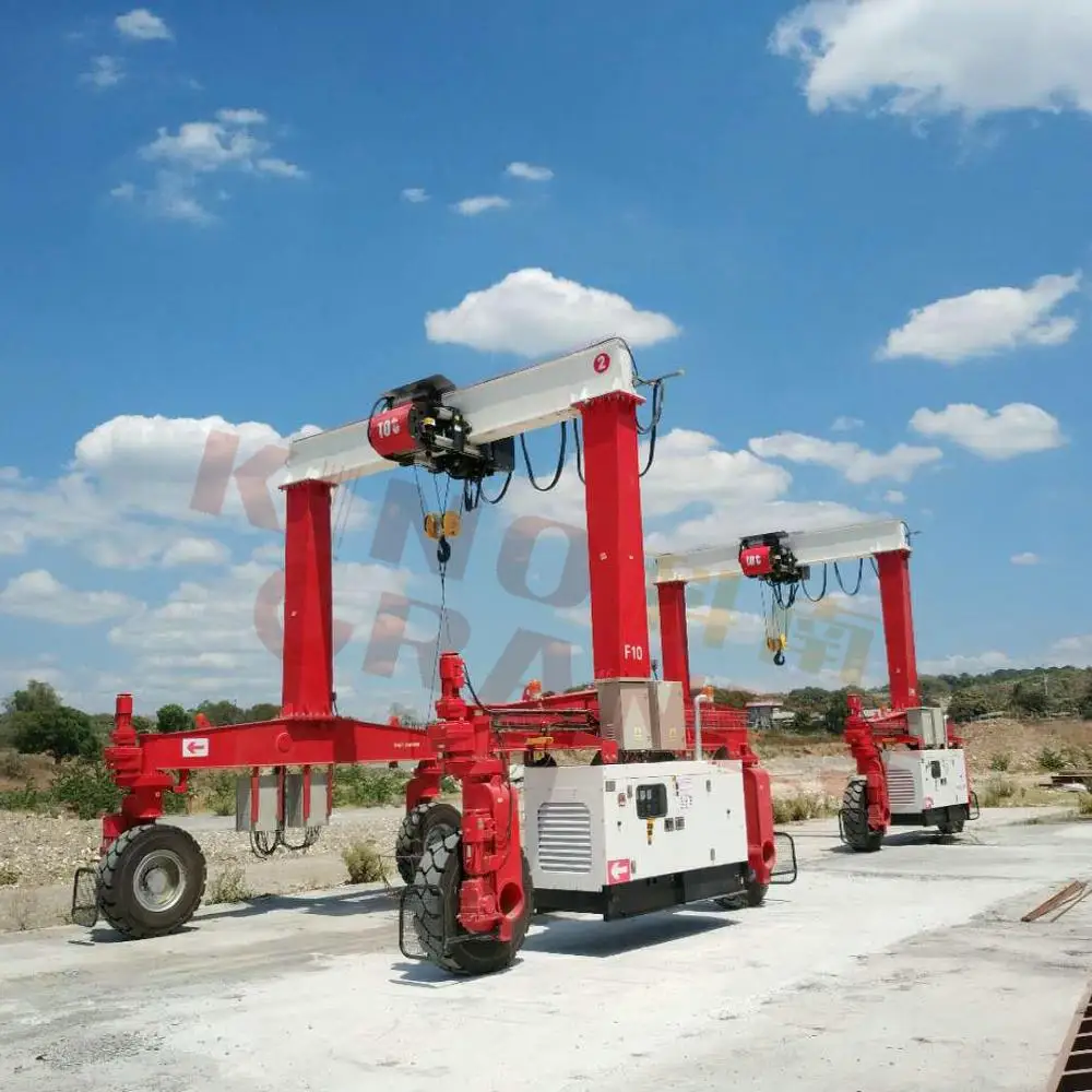 CE Сертифицированный RTG колесный подвижный козловой кран с электрической Талью