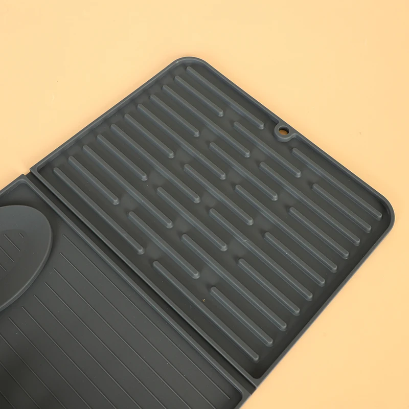 FENGYI New Design silicone Dish Drying Mat For Kitchen Folding Dish Dryer spoon Mat Silicone Dishes Drying Mat