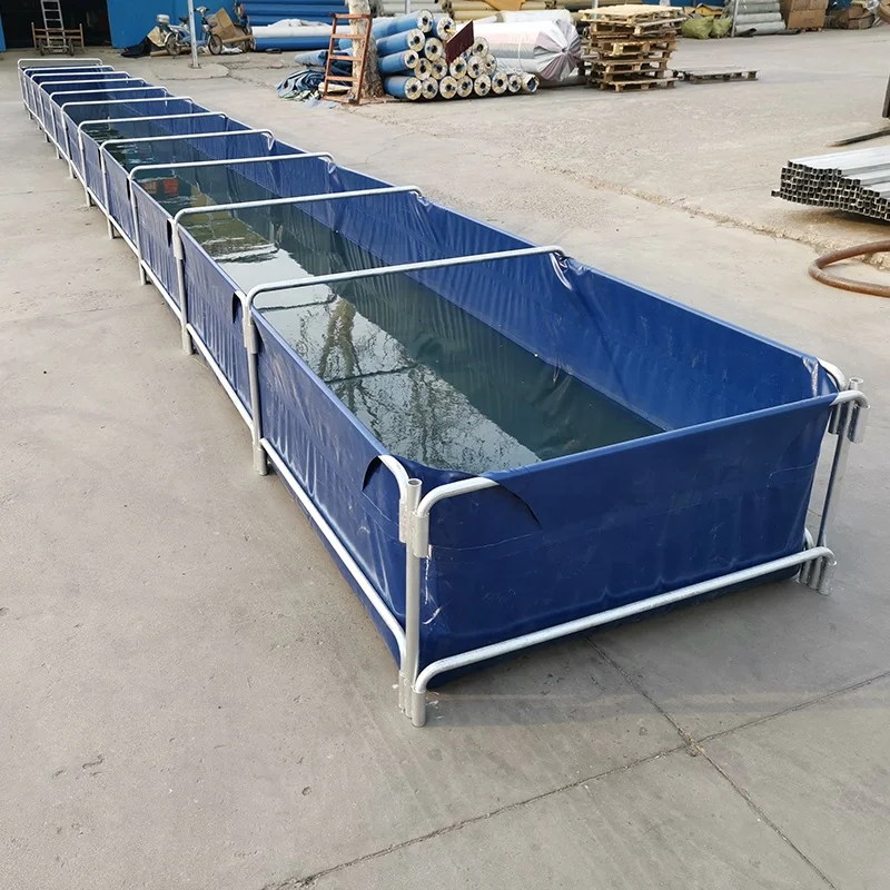 Folding Fish Farming Tank Tarpaulin Biofloc Tank For Tilapia/ Catfish Fish Pond