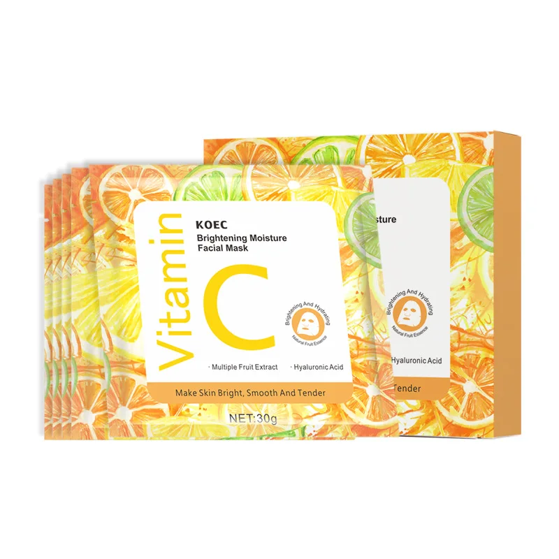 Маска для лица фруктовая VC, увлажняющая, осветляющая, против морщин и отбеливающая