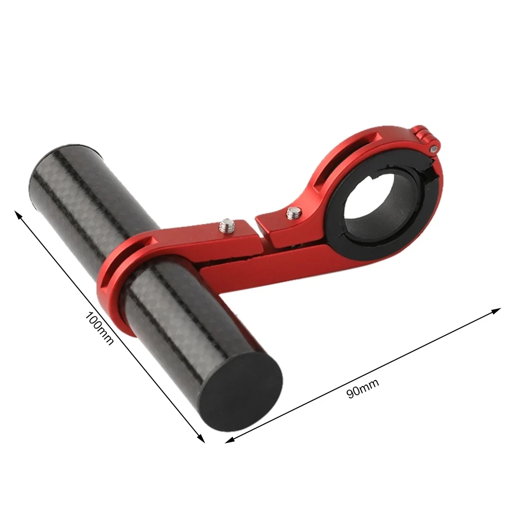 10/20cm Bicycle Handlebar Extended Bracket Bike Headlight Mount Bar Computer Holder Lamp Support Rack Carbon Fiber Extender