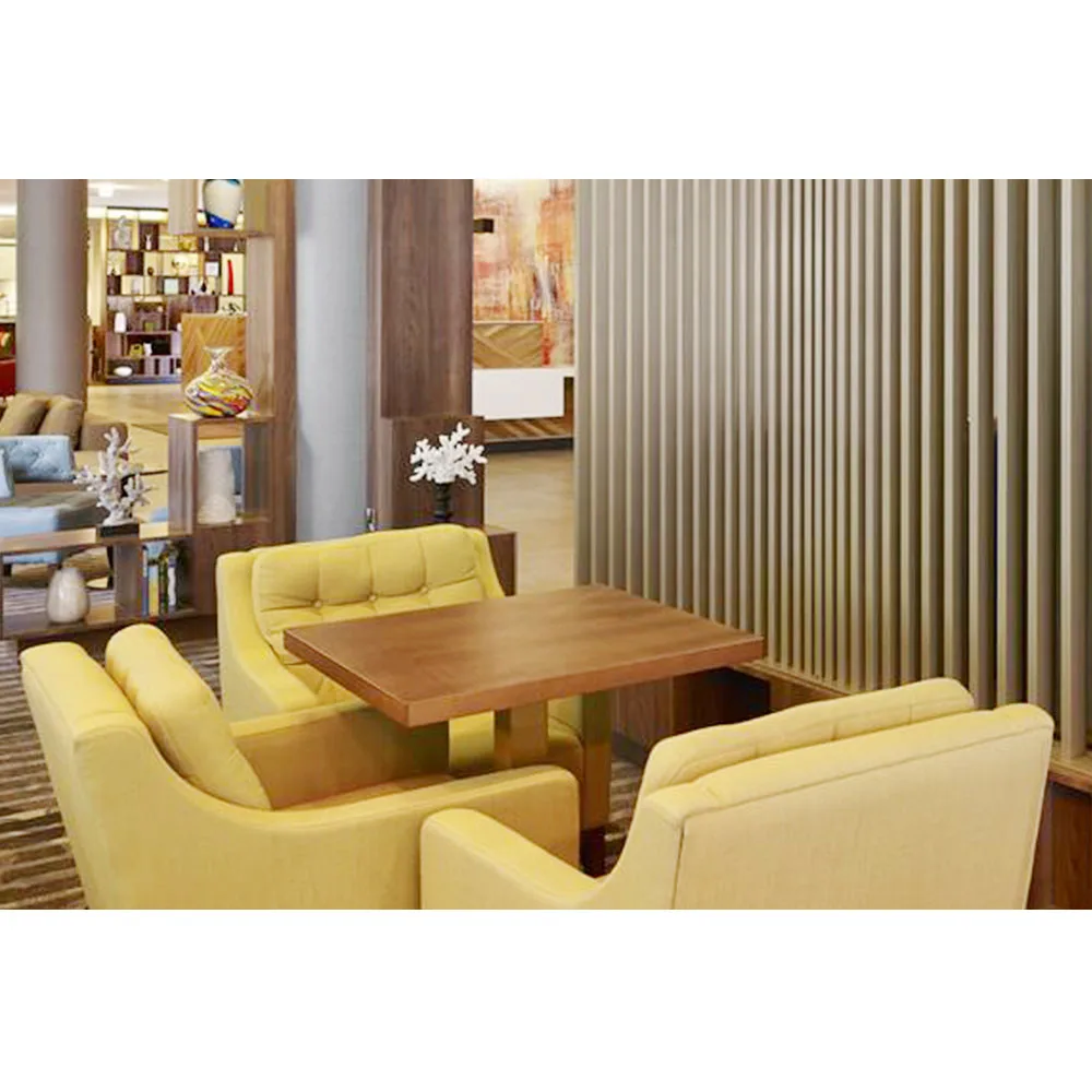 Лидер продаж, заводская цена, черный кожаный обеденный круглый стол и стул, набор деревянной мебели для отеля, ресторана