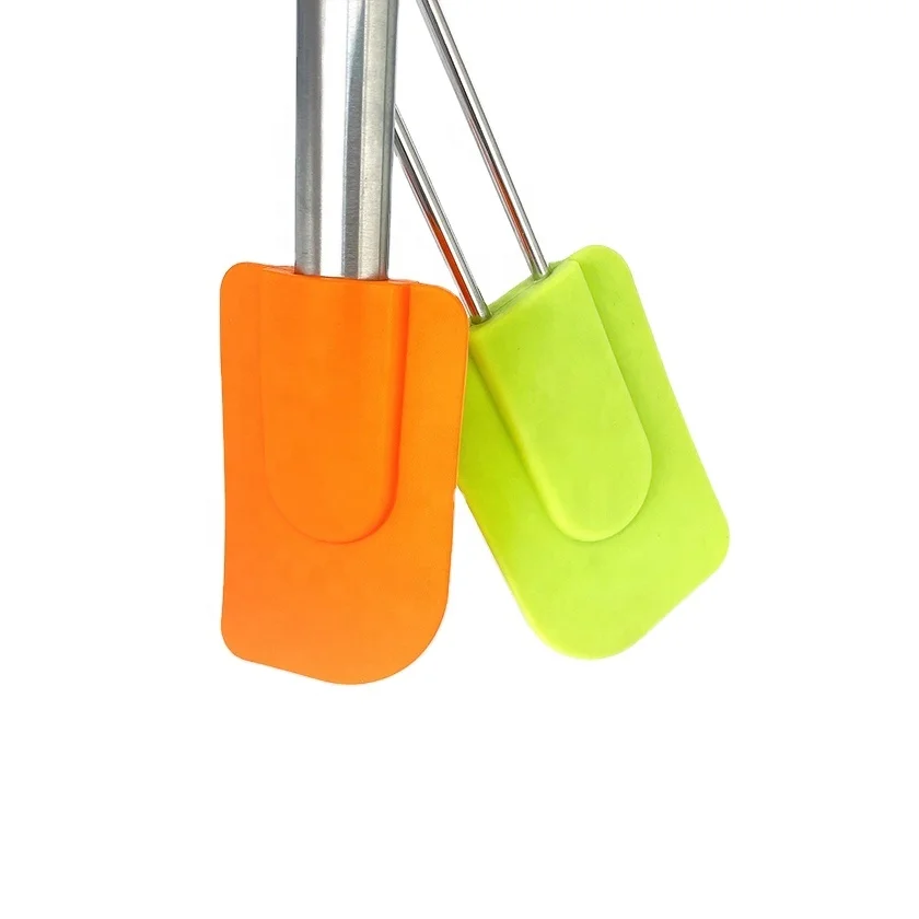custom Heat Resistant Kitchen Accessories silicone kitchen products easy clean durable Spatula with stainless Steel Handle